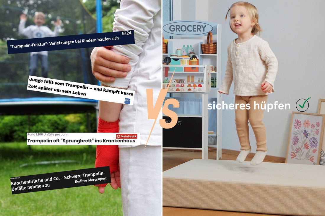 Hüpfpolster für Kinder: Die sichere Alternative zum Trampolin – perfekt für drinnen und draußen!
